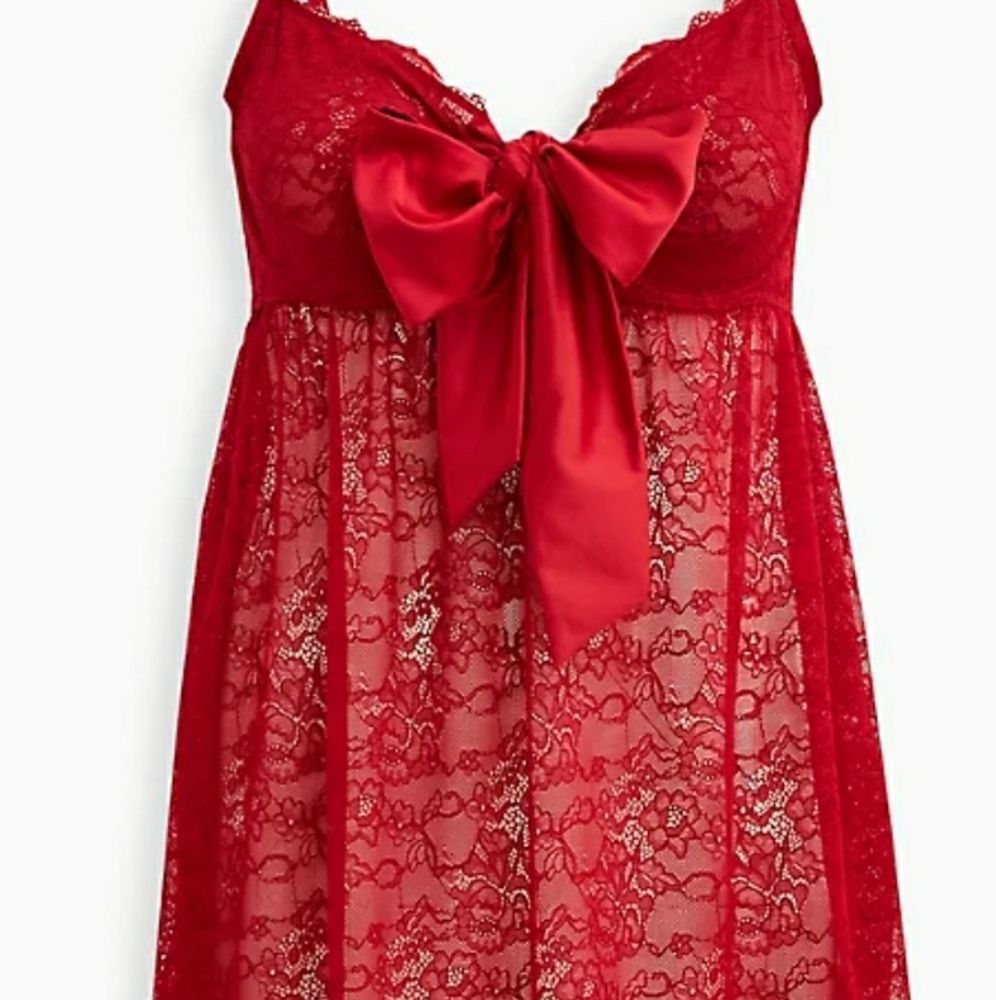 NWT Torrid Wrapped Bow Lingerie Teddy